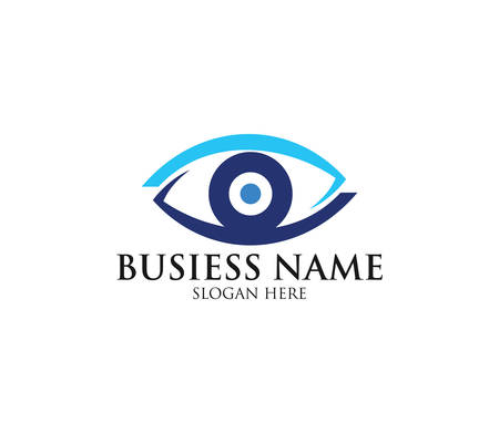 eye vision digital media vector logo design templateのイラスト素材