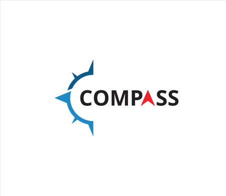 compass adventure direction navigator vector logo design templateのイラスト素材