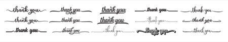 thank you hand lettering design. thank you calligraphy. thank you text typography letter vector...