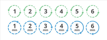 Time loading counting loop vector icon illustration. Repeat circle process.