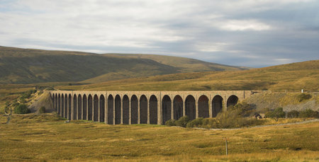 Ribblehead Viaduct in the Yorkshire Dalesの写真素材