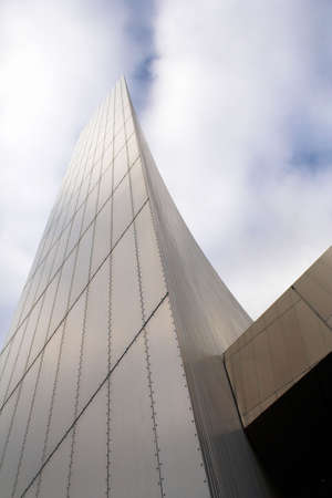 The Imperial War Museum at Salford Quays, Manchester, England.の写真素材
