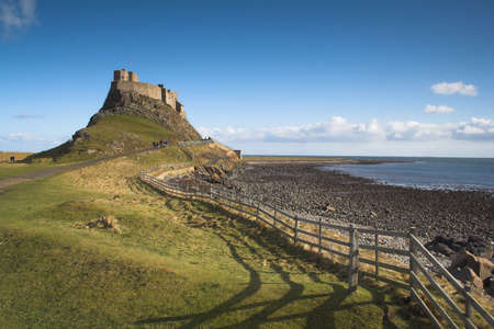 The Holy Island of Lindisfarneの写真素材