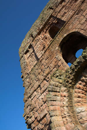 The priory at Lindisfarneの写真素材