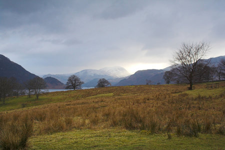 Ullswater in the Lake District National Park, in Cumbria, England.の写真素材