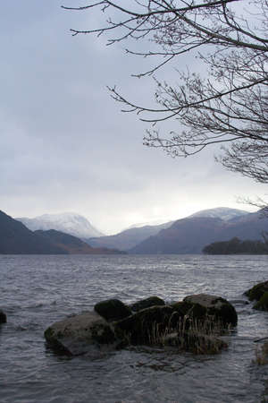 Ullswater in the Lake District National Park, in Cumbria, England.の写真素材