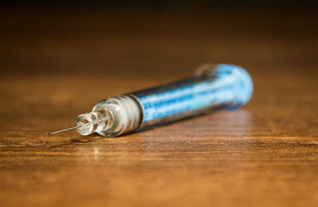 Need and Syringe containing Multiple Sclerosis Medicationのeditorial素材