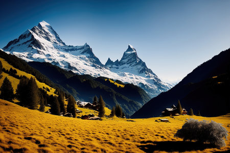 Matterhorn mountain in the Swiss Alps, Zermatt, Switzerlandの素材