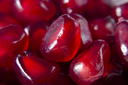 background of pomegranate seedsの写真素材
