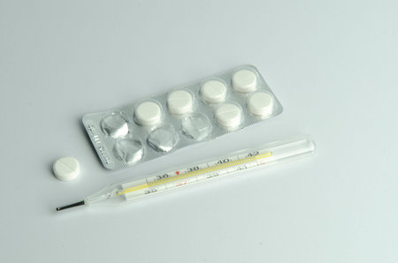 Medical thermometer and pills