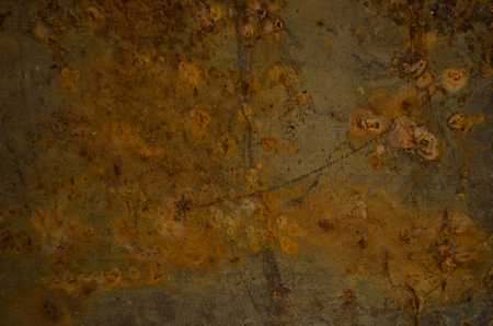 dirty texture sheet of rusty metal background macroの写真素材