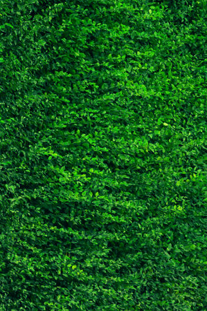 Bright green vegetation. Greenery background. Background image of lush green vegetation for nature...