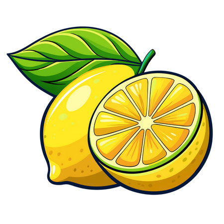 Lemon icon. Cartoon illustration of lemon vector icon for web designの素材