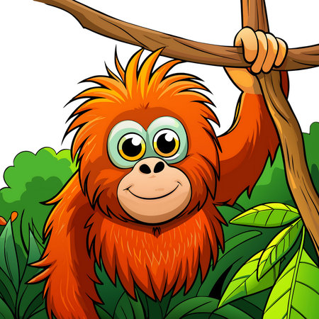 Tiger head with flowers and leaves. Hand drawn vector illustration.の素材