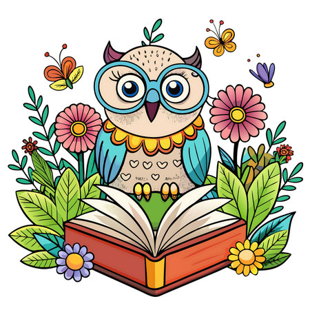 Vibrant tree showcases the cycle of seasons, from stark winter branches to lush spring foliage bursting with flowers, symbolizing growth and renewal.の素材