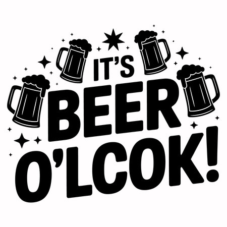 It's beer oktoberfest black stamp on white background, vector illustrationのイラスト素材