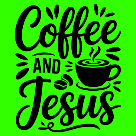 Coffee and tea. Hand drawn lettering. Vector illustration.のイラスト素材