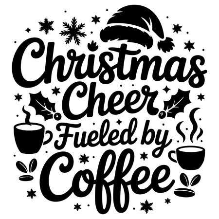Christmas Cheers to You. Hand drawn lettering. Vector illustration.のイラスト素材