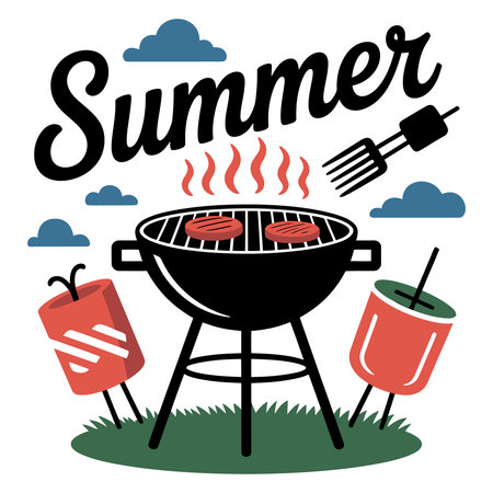 Summer design over white background, vector illustration. Vector illustration. EPS10のイラスト素材