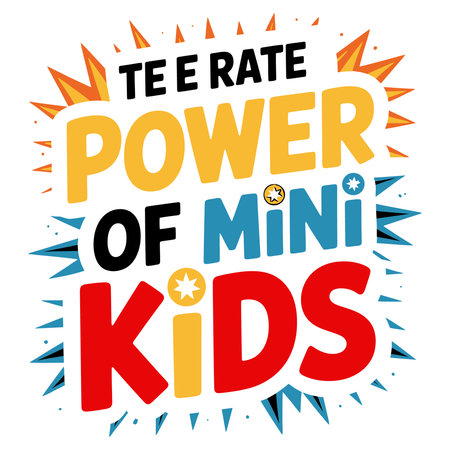 The Power Of Kids - Inspirational Motivational Quote.のイラスト素材