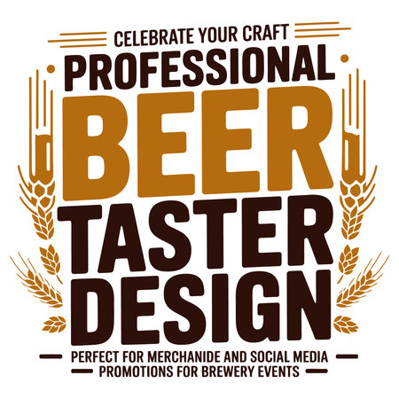 Beer Tasting Design. Beer Tasting Design. Vector illustration.のイラスト素材
