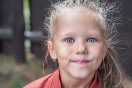 Little girl surprised