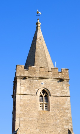 English church spireの写真素材