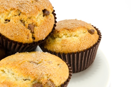 Choc chip muffinsの写真素材