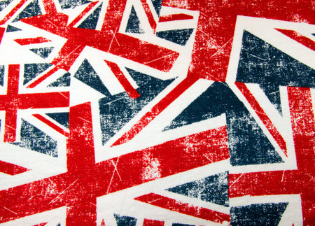 British Union Jack flag montageの写真素材