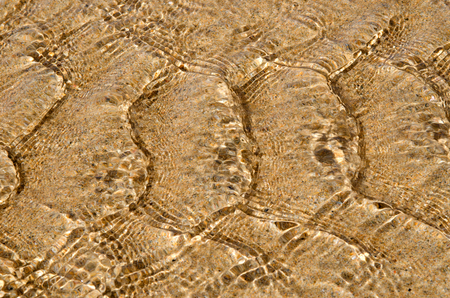 Water ripples on sandの写真素材