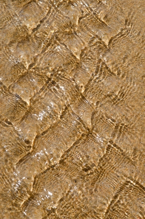 Water ripples on sandの写真素材