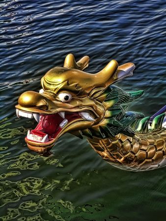 The Head of DragonBoatの写真素材