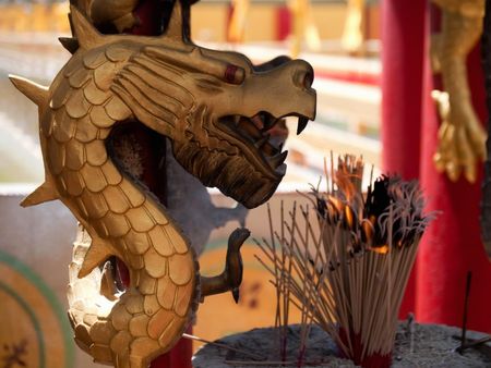 Chinese Dragon Prayの写真素材