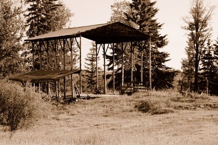 Hay Shedの写真素材