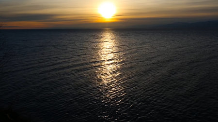 Travel on Lake Baikal, natureの写真素材