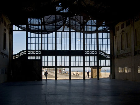 This is a shot of the interior of the old casino in Asbury Park NJ being demolished.