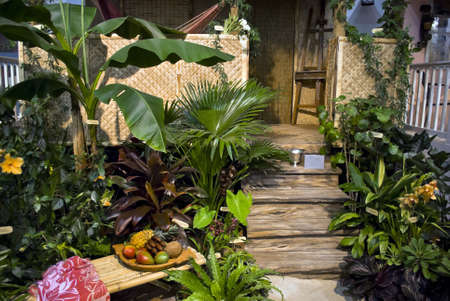 PHILADELPHIA - MARCH 12: Various floral displays at the international Flower Show in Philadelphia Pa on March 12, 2011.のeditorial素材