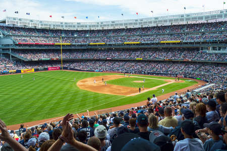 NEW YORK-SEPTEMBER 7  A full house for the Yankees vs Red Sox at Yankee Stadium on September 7 2013 in New York City のeditorial素材