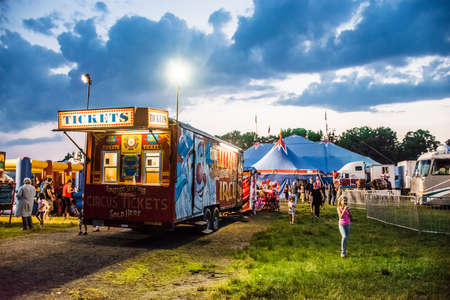 OLD BRIDGE NEW JERSEY JUNE 8  The Kelly Miller Circus came to town on June 8 2015 in Old Bridge New Jersey.のeditorial素材