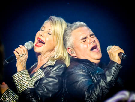 Olivia Newton John live at the Count Basie Theater in Red Bank NJ on April 12 2017.のeditorial素材