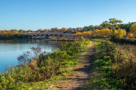 A scenic view from Boyd Park in New Brunswick New Jersey.の写真素材