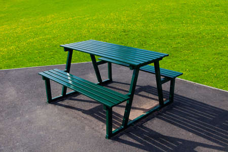 Bench in parkの写真素材