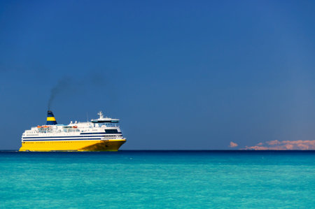 Modern cruise shipの写真素材