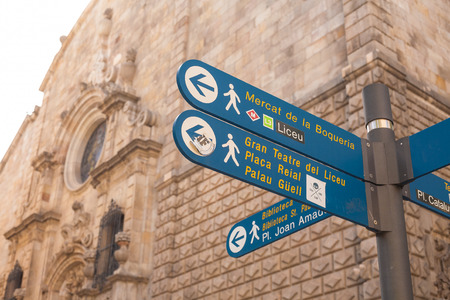 directions in the cityの写真素材