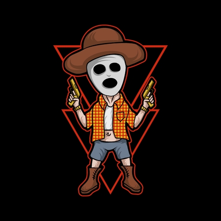 maniac killer vector illustrationのイラスト素材