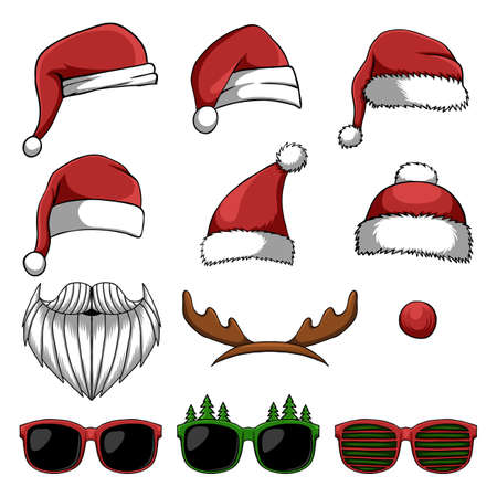 christmas accessories vector illustration for your company or brandのイラスト素材