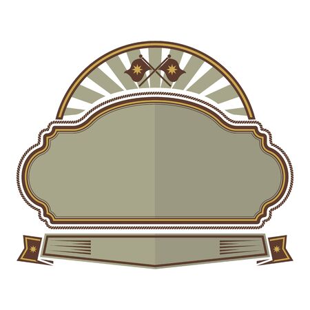 badges sun and flag victory vector design illustrationのイラスト素材