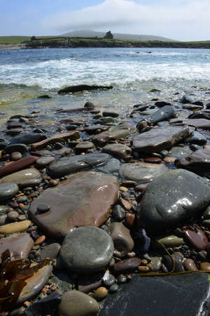 Pebbles on Beachの写真素材