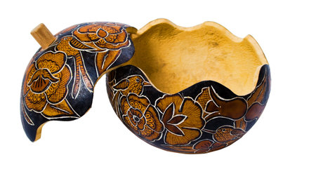 pumpkin case isolated over white with pathの写真素材