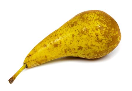 big tasty pear isolated on whiteの写真素材